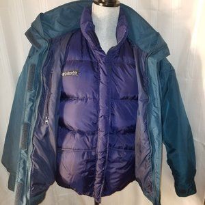 EUC Columbia Whirlibird "DOWN FILLED" Convertable